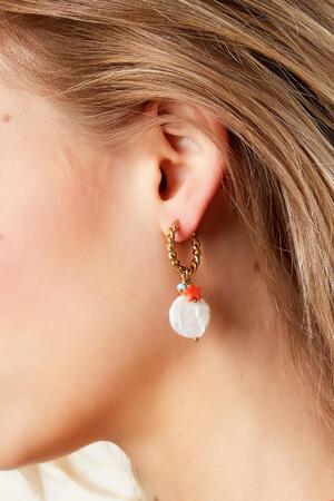 Dangling earrings - Beach collection Gold Stainless Steel h5 Picture3